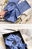 Fashion Design 100% Real Silk Skinny Scarves Handle Bag Ribbons Foulard Tie Hair Band Neckerchief Print Headbands For Women