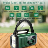 Hot 20000mAh AM/FM/NOAA Radio Solar Hand Crank Generator Radio Portable Radio de emergencia LED Flashlight SOS Alarm Power Bank