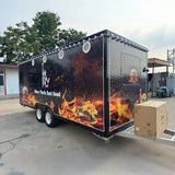 Customized Multi-functional Electric Food Truck Ice Cream, Bubble Tea, Burger BBQ Mobile Kitchen Cart Food Truck For Sale Europe