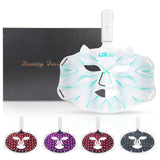 4 Colors Silicone LED Face Mask LED Red Light Photon Infrared Therapy Flexible Facial Mask Repair Skin Brighten Skin Tone