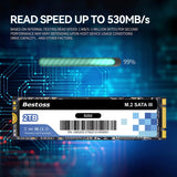 Bestoss 2280 M.2 SATA III SSD 120GB 128GB 240GB 256GB 480GB 512GB 960GB 1TB Solid State Drive for Laptop and Desktop Computer