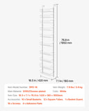 VEVOR 6/8/9/10 Tier Over the Door Pantry Organizer Heavy-Duty Steel Hanging Spice Rack, Adjustable Wall Seasoning Shelves