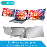 Dual Screen Display 14" to 16" Extended Multiple Monitor Laptop Sub Screen Triple LCD Extender Compatible with All PC Rospider