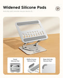 ORICO Foldable Laptop Stand Aluminum Alloy 360 Adjustable Notebook Stand Up to 17 inch Laptop Folding Desktop Support Holder