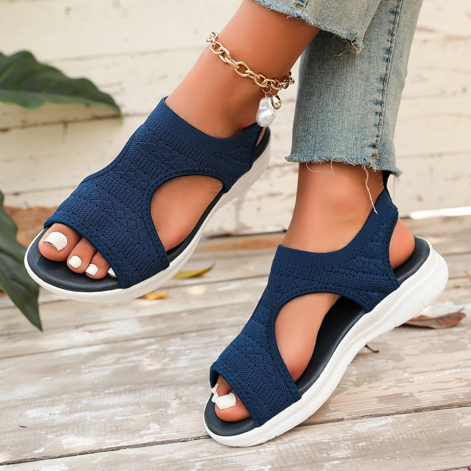 Summer Wedge Sandals for Women 2026 New Fashion Non Slip Beach Shoes Woman Lightweight Casual Platform Plus Size Sandals Women