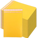 50/30/20/10PCS Kraft Bubble Mailers Envelopes Bags Yellow Seal Adhesive Shipping Bag Waterproof Mailing Business Gift Packaging