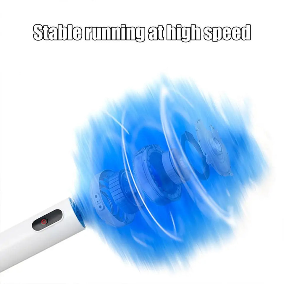Rotating Spin Cleaner Duster Multi-Function 360 Spin Electric Feather Duster Vacuum Cleaner Battery Operated With Touch Button