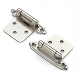 2Pcs American Self Closing Spring Hinge with Screws Overlay Cabinet Door Flush Hinges for DIY