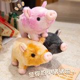 23cm Simulation Lovely Pig Plush Toy Stuffed Soft Huggable Pillow Home Ornament Birthday Gifts