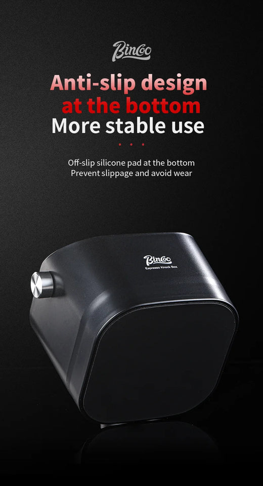 Bincoo 0.8L Coffee Knock Box Espresso Grounds Container Anti Slip Espresso Dump Bin Grind Beveled Barista Goods Cafe Accessories