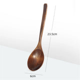 Japanese Wooden Spoon Wood Tableware Spoon Anti-Scald Tea Coffee Stirring Spoons Cooking Utensils for Kitchen Tool Soup Teaspoon