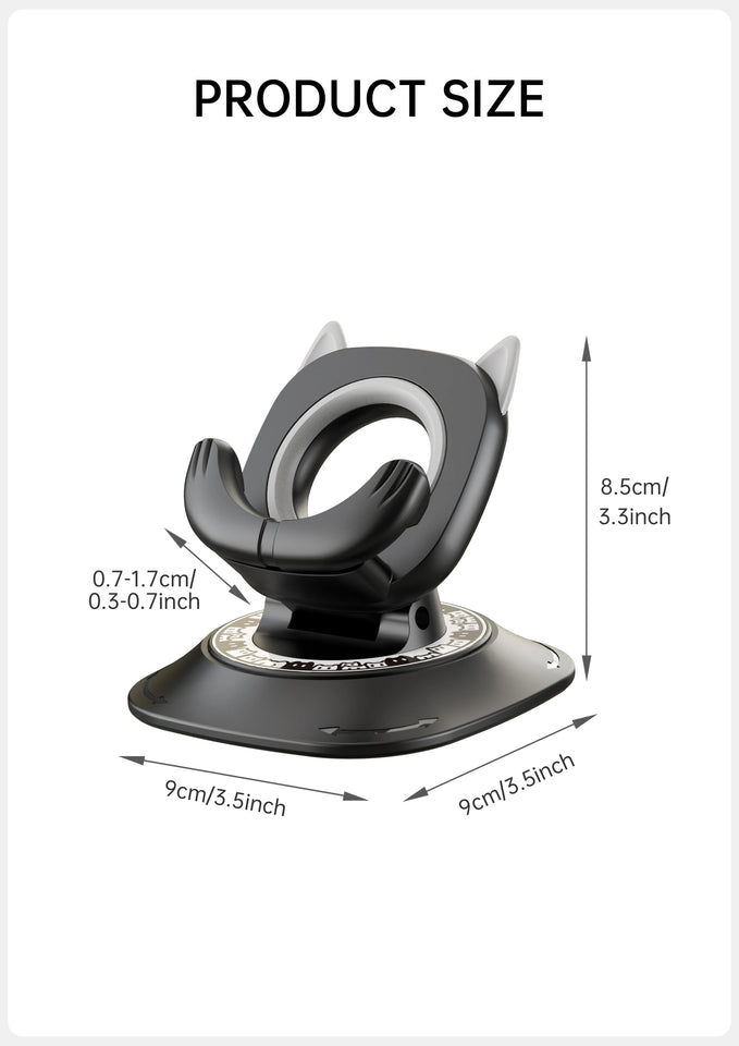 360 Degree Rotating Non-Slip Car Phone Holder Mat Dashboard Cell Phone Stand Compatible with All Smartphones