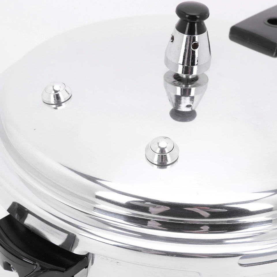 Aluminum Pressure Cooker with Steaming Plate Pressure Cooker Household Stovetop Pressure Canner for Gas and Induction Stoves