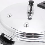 Aluminum Pressure Cooker with Steaming Plate Pressure Cooker Household Stovetop Pressure Canner for Gas and Induction Stoves