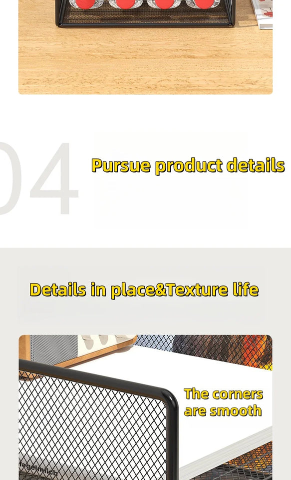 Office File Organizer Capacity Metal Mesh Desk Organizer with Three Layer Design Multifunctional File Holder Paper Storage Rack