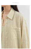 CHIC VEN Women Dress Sets Stripe Shirt Loose Casual Long Sleeve Sunscreen Blouses Camisole V-neck Dresses Spring Autumn 2025