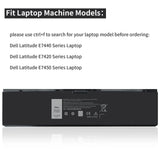 E7440 3RNFD Laptop Battery Replacement for Dell Latitude 14 E7450 E7420 Series Laptop V8XN3 34GKR 451-BBOG BBFV High Capacity