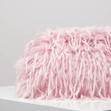 Dopamine-style clip bag, Y2K plush clutch bag, candy-colored women's purse, dinner dress clutch