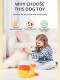 Little yellow duck pet leaking device pet interactive toys educational training device pet feeding device puppy leaking toys