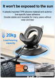 360 Degree Rotating Non-Slip Car Phone Holder Mat Dashboard Cell Phone Stand Compatible with All Smartphones