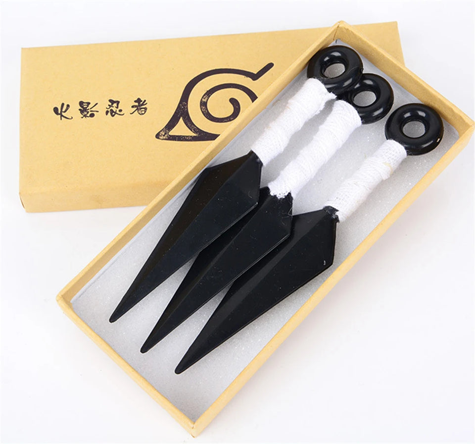 Anime Akatsuki Hatake Kakashi Shuriken Uchiha Itachi Cosplay Accessories Props Plastic Collection Toys Halloween Gifts