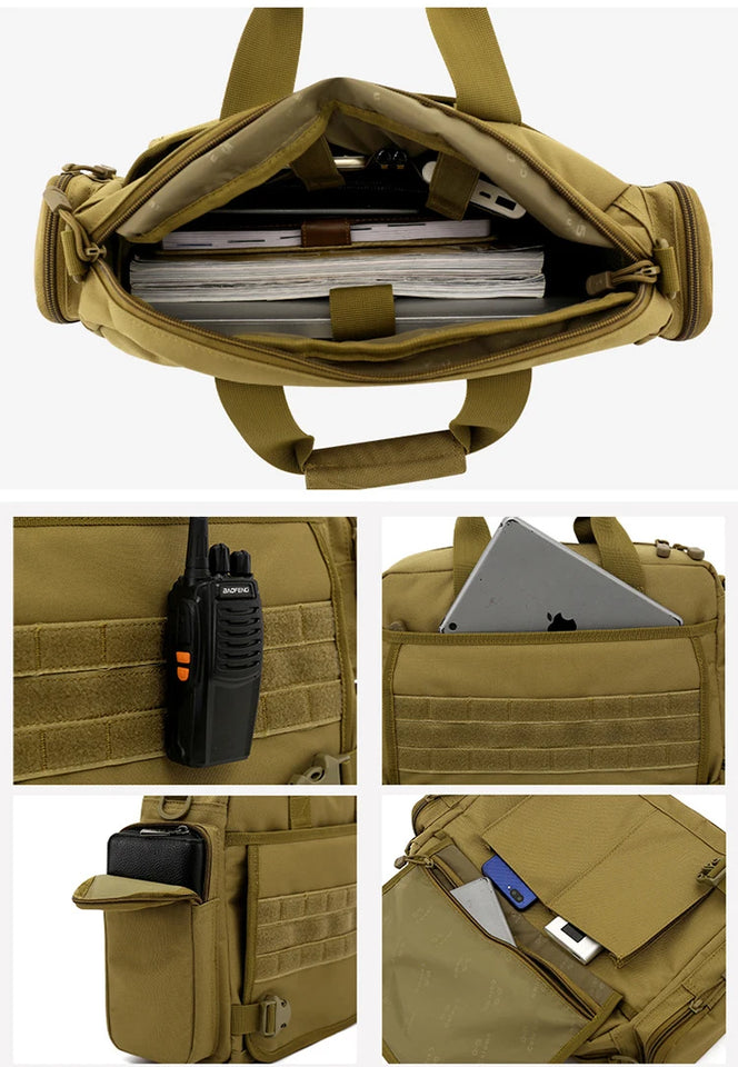 40L Portable Backpack Tactics Multifunction Outdoor High Capacity Camping Backpacks Army Diagonal Span Bag