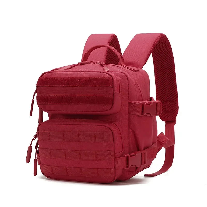 Mini Tactical Backpack for Women Camping Hiking Sports Gym Bag 9L Daily Travel Athlete Fitness Rucksack with Bottle Holder