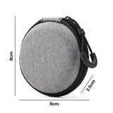 Mini Grey Digital Storage Bag Hard EVA Case Portable Electronics Organizer for USB Cable Charger U Stick Travel Accessories