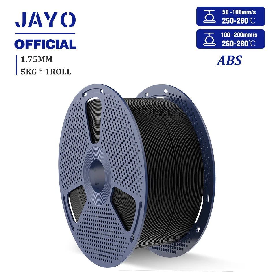 JAYO PLA /PLA Matte /ABS/PETG/PLA Plus 3D Printer Filament 5KG/Roll 1.75mm 3D Filament Large Spool Neatly Wound Filament