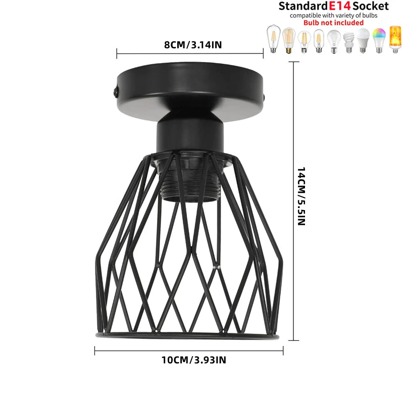 Nordic Simple Restaurant Lamp Postmodern Creative Art Personality Diamond Bar Bedroom Restaurant Entrance Ceiling Lamp