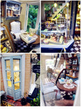 DIY Wooden Dollhouse Casa Miniature With Furniture Kit 3D Irish Cottage Coffee House Assemble Toy for Children Christmas Gifts