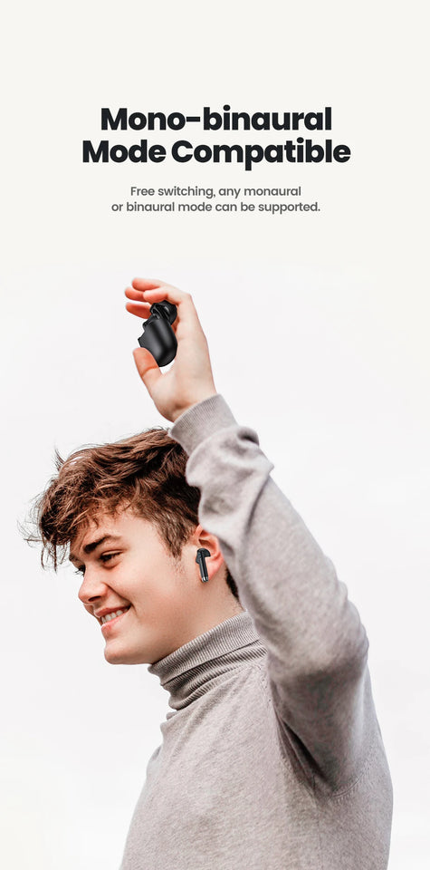 Toocki TWS Wireless Bluetooth Earphones 5.3 IPX4 Waterproof Headset 12M Transmission Distance Long Standby Earbuds Headphones