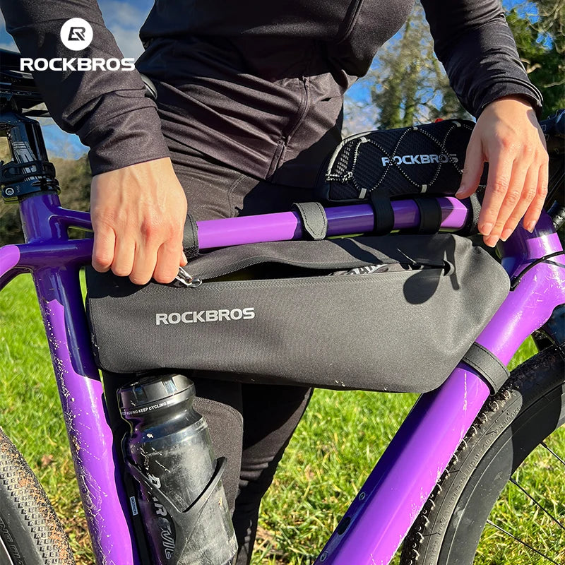 ROCKBROS Cycling Bicycle Bags Top Tube Front Frame Bag Waterproof MTB Road Triangle Pannier Dirt-resistant Bike Accessories Bags