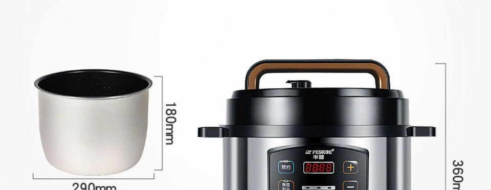 ‌13L Commercial Heavy Duty Pressure Cooker,Restaurant Grade Electric Steamer,Breakfast Buffet Auto Keep Warm Function