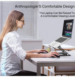 Laptop Stand Office Liftable Carbon Steel Laptop Stand Two in One Heightened Foldable Vertical Cooling Ergonomic Laptop Stand