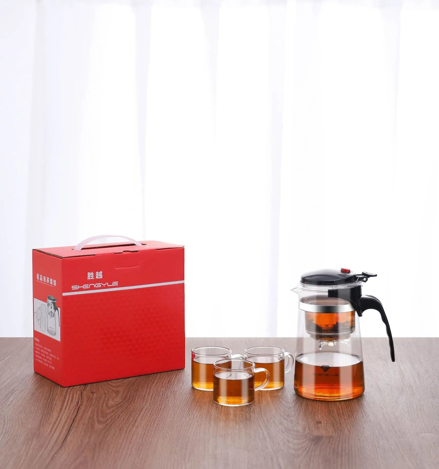 Tea cups, tea separation filters, tea brewers, household glass tea sets, cup sets, elegant cups, teapots
