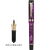 MAJOHN M600S Resin Pen 35 # Gold Plated Daming Tip Universal Type Student Adult Writing Practice Gift Ink Pen