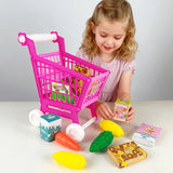Children's Simulated Shopping Cart Toys, Simulated Supermarket Hand Carts, Role-playing Interactive Toys, Boys and Girls Toys