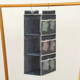 Non-woven Closet Wardrobe Cabinet Organizer Hanging Pocket Drawer Clothes Storage Clothing Home Organization Hanging Storage Bag