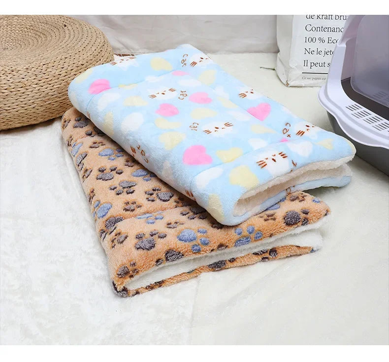 Four Seasons Universal Cat Litter Pet Mat Soft Cat and Dog Sleeping Mat Blanket Thickened Pet Mat Dog Kennel Non-slip Cushion