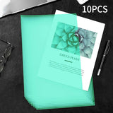 10 to 30 PCS A4 File Folder Desk Organizer Stationery Clear Folder for Documents Office school supplies