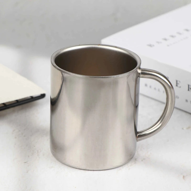 Travel Tumbler Jug Children's Milk Tea Cups Office Water Mug Double Wall 304 Stainless Steel Coffee Mug Without Lid Portable Cup