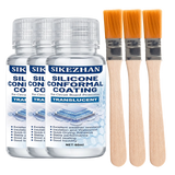 Waterproof Silicone Conformal Coating PCB Protection Lacquer Anti-corrosion Insulation Varnish with Brush for Electronic Repair