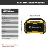 Dewalt Portable Speaker Wireless Bluetooth-compatible Subwoofer Outdoor Construction Site Waterproof Loudspeaker Stereo Tool