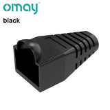 RJ45 Connector CAT6 CAT5e Connector Protective Cover Adapter Cap Ethernet Network Cable Plugs RJ45 Cat5/6 10 colour Sleeve