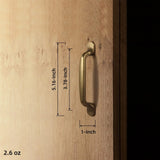 Antique Brass Cabinet Knobs Drawer Handles Zinc Alloy Pulls Mid-Century Modern Hardware for Kitchen and Bathroom Cupboard