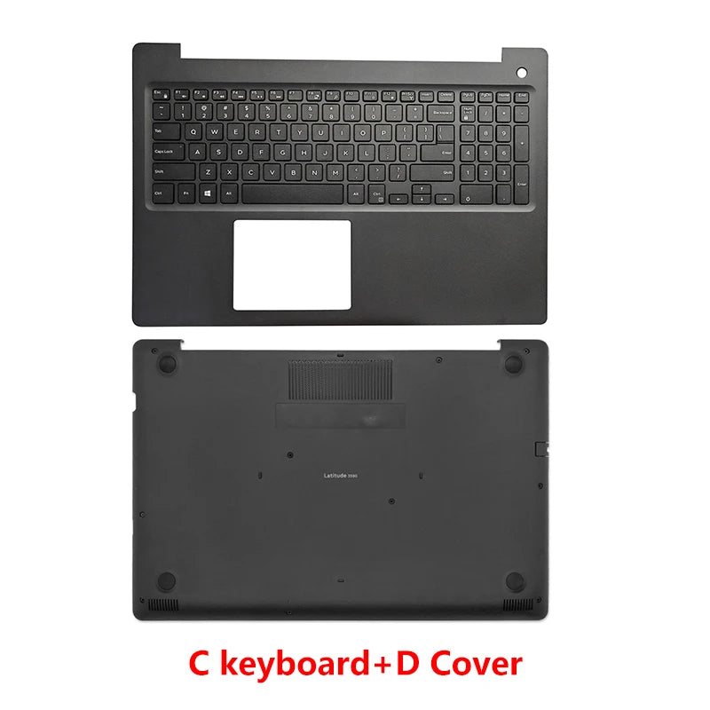 NEW For Dell Latitude 3590 E3590 L3590 Laptop LCD Back Cover Front Bezel Palmrest Bottom US keyboard Case Laptop Frames