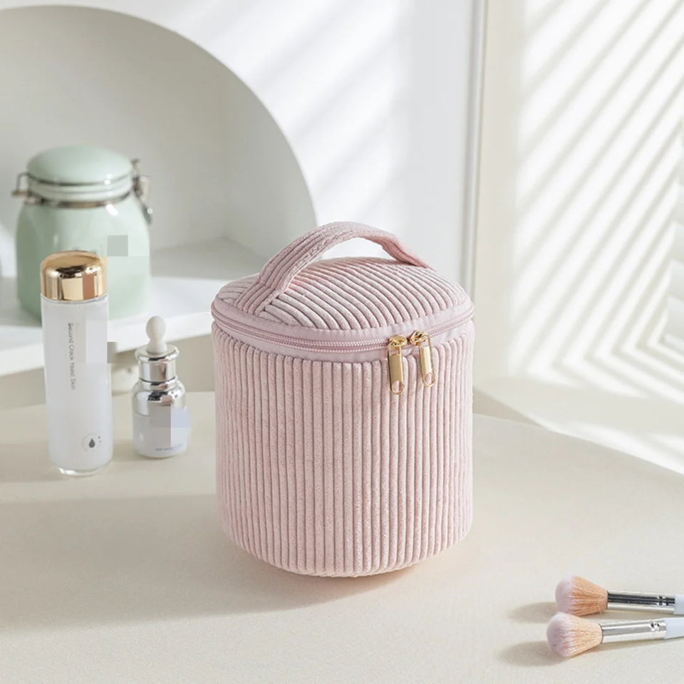 4Pcs Comestic Bag Make Up Storage Organizer Puffy Makeup Bag Comestic Pouch for Travel Portable Velet Large Toiletry Bag Organiz
