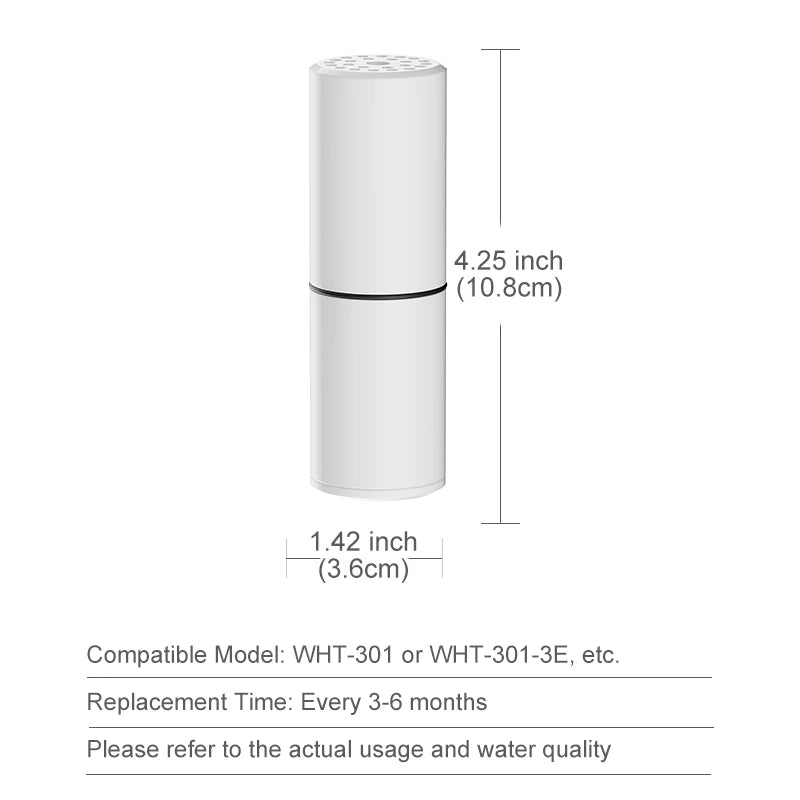 WHEELTON 3Pcs/lot Water Filter Cartridges For Shower Water Purifier Element Shower Filter Bathroom Accessories
