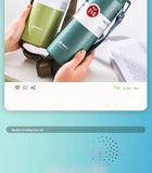 GIANXI 1000ml Spring Cap Large Capacity Vacuum Cup 316 Stainless Steel Coffee Cup Portable Outdoor Sports Water Bottle